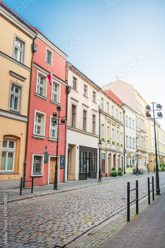POZNAN, POLAND - September 2, 2019: Street view of Old Town, Poznan, Poland