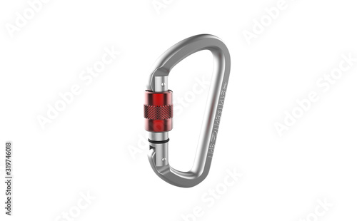 Quadro su tela climbing carabiner