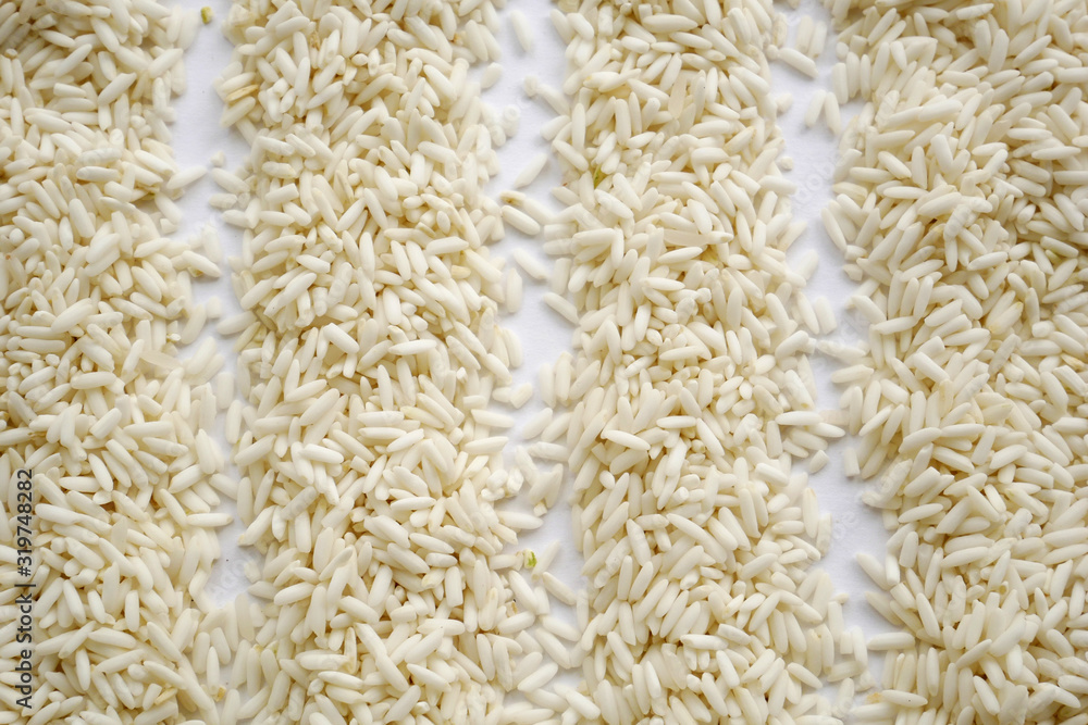 background of rice. organic grain rice  concept Asian food