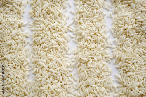 background of rice. organic grain rice  concept Asian food