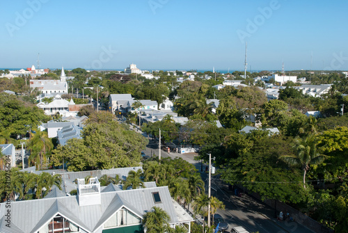 Key West Town Whitehead Street Aerial View