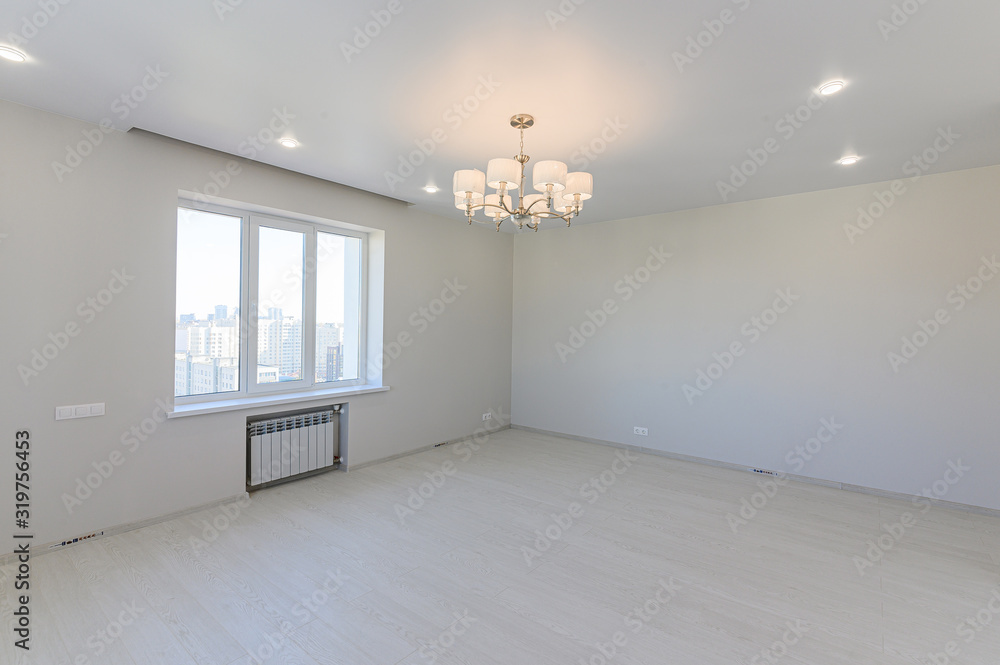 Russia, Moscow- September 10, 2019: interior room apartment modern bright cozy atmosphere. general cleaning, home decoration, preparation of house for sale. bright empty room without furniture Russia, Moscow- September 10, 2019: interior room apartment modern bright cozy atmosphere. general cleaning, home decoration, preparation of house for sale. bright empty room without furniture