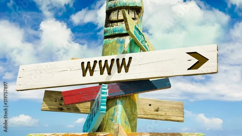 Street Sign the Way to WWW