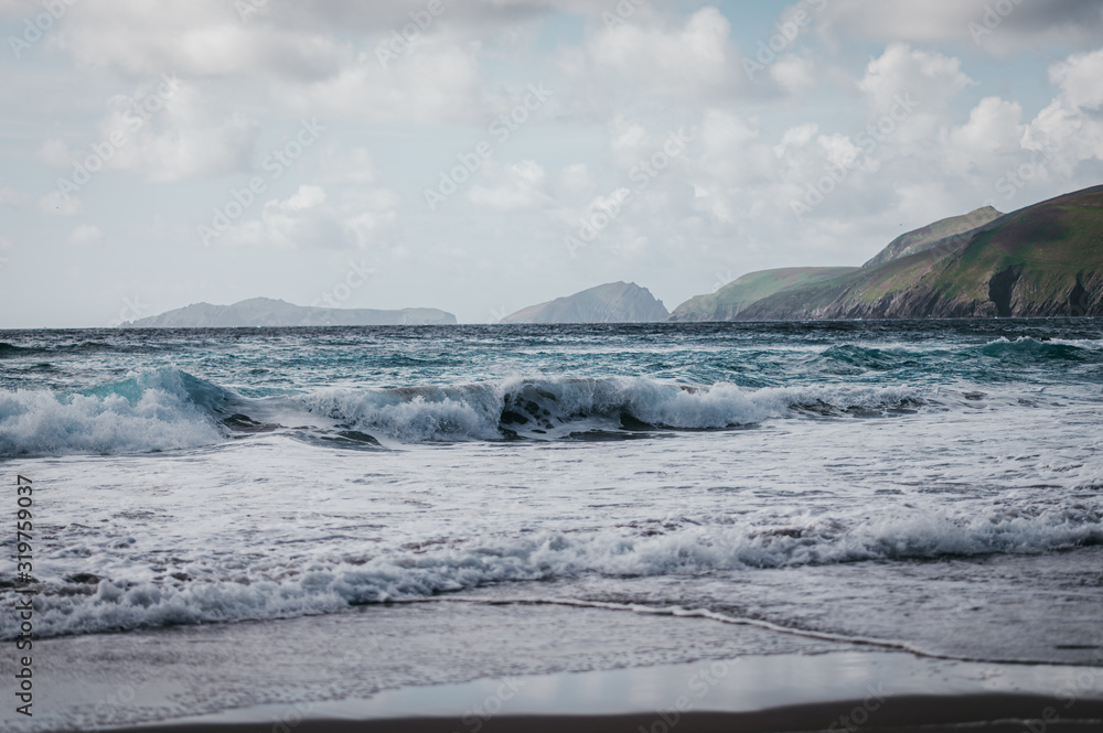 beach waves of Ireland