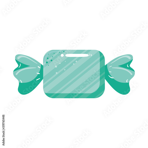 candy in wrap isolated icon