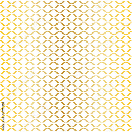 seamless gold white horizontal geometric vector pattern