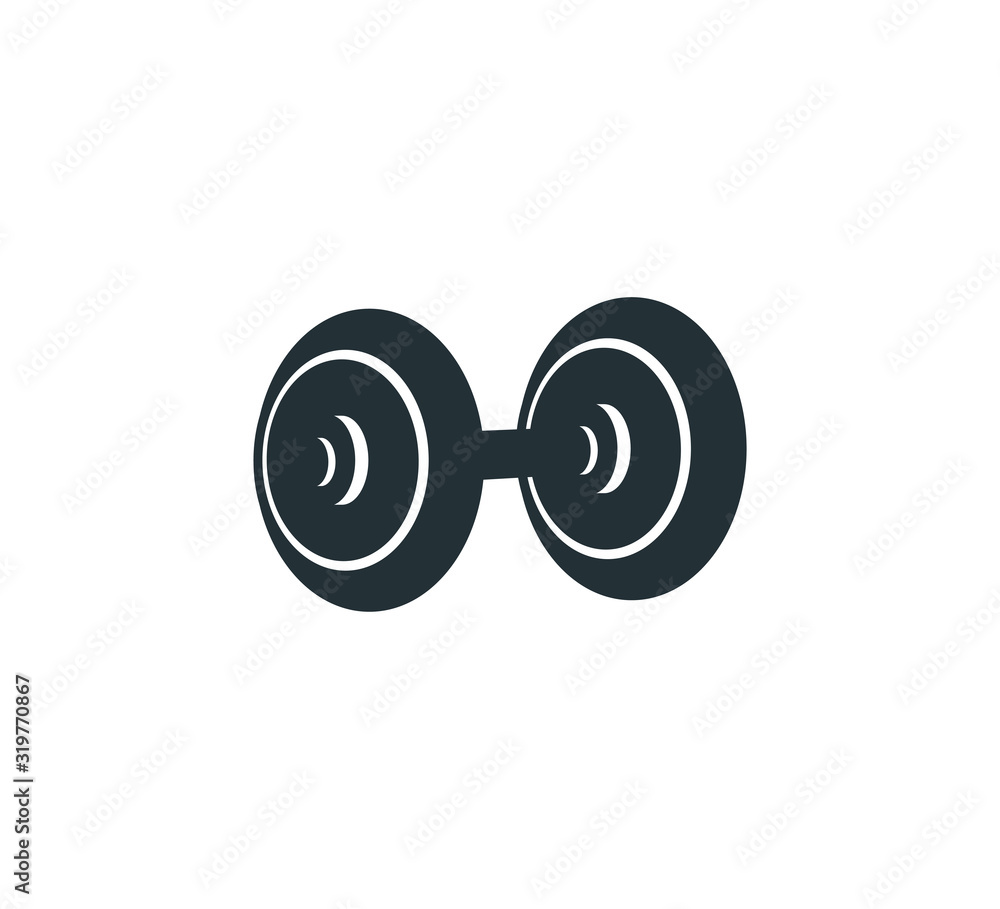 gym small middle weight lift barbel vector logo design gym small middle weight lift barbel vector logo design