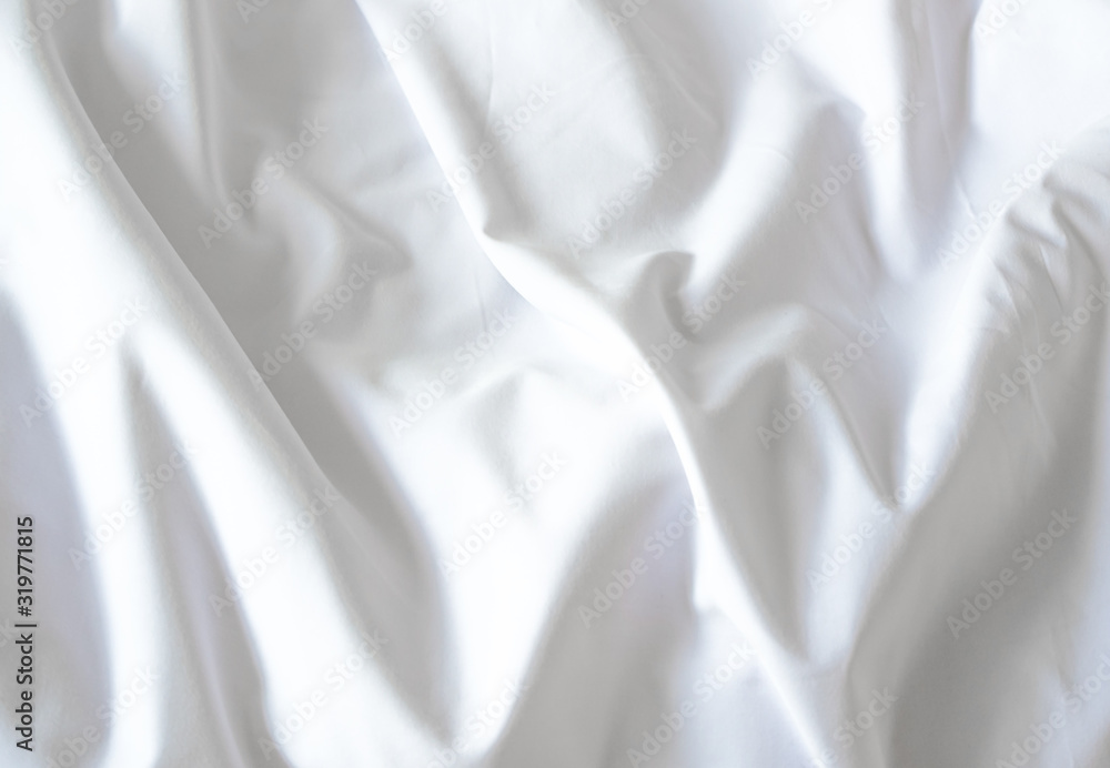 Top view of a messy bedding sheet after night sleep Top view of a messy bedding sheet after night sleep