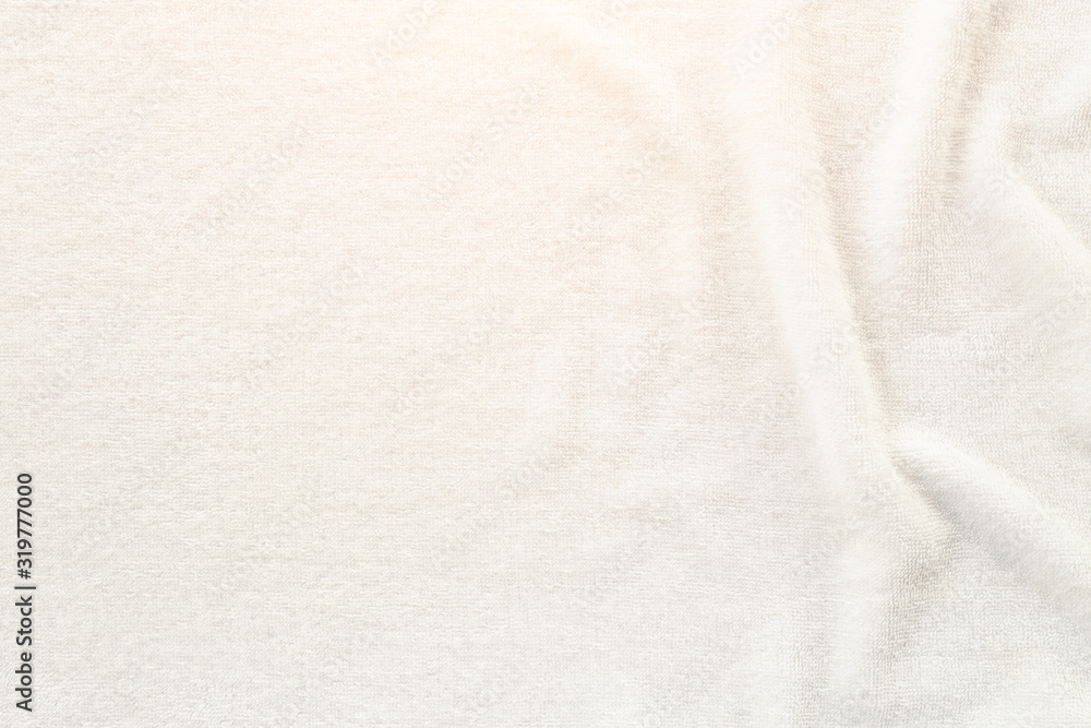 White towel texture for background. That fabric or textile consist of cotton fiber material. Look plush, fluffy, dry, soft and clean. For background about baby, spa, hotel, laundry and hygiene etc. White towel texture for background. That fabric or textile consist of cotton fiber material. Look plush, fluffy, dry, soft and clean. For background about baby, spa, hotel, laundry and hygiene etc.