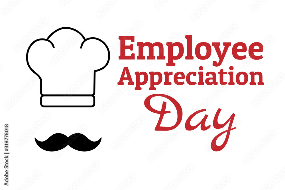 Employee Appreciation Day concept. First Friday in March. Holiday concept. Template for background, banner, card, poster with text inscription. Vector EPS10 illustration.