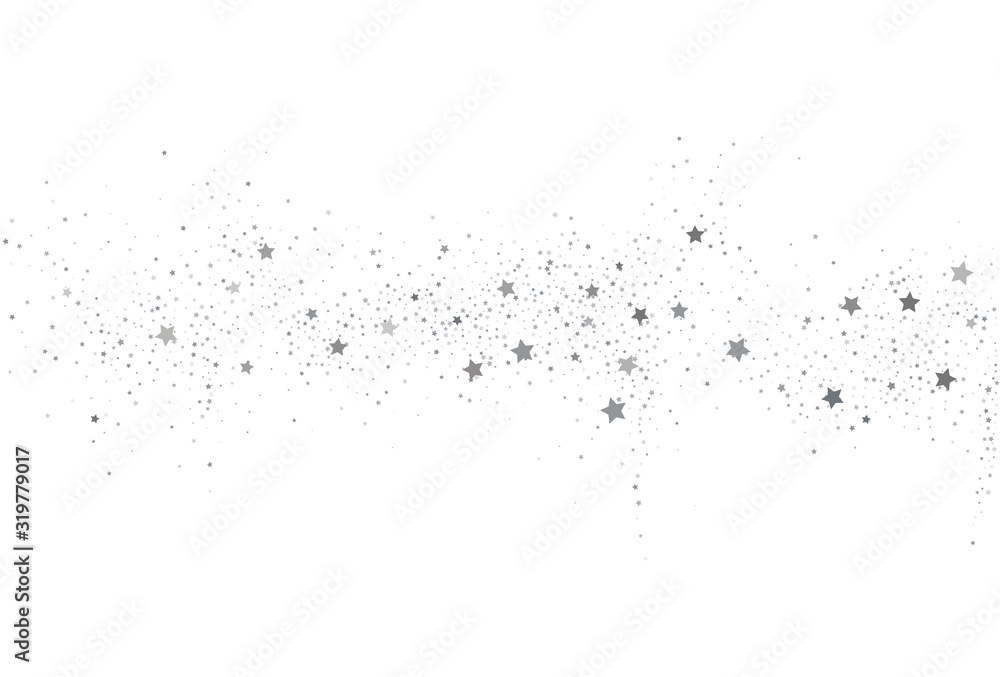 Light silver glitter confetti background. White holiday texture Light silver glitter confetti background. White holiday texture
