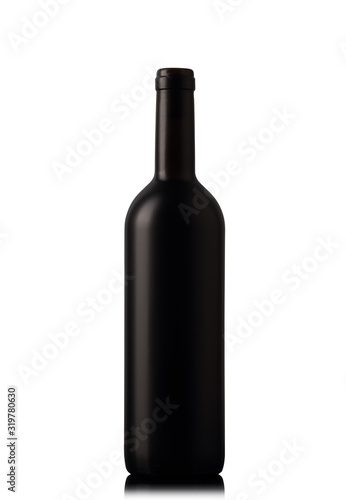 dark bottle with red wine
