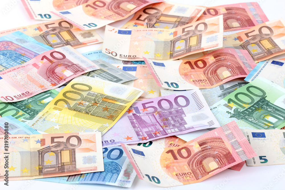 Euro banknotes - background, texture Euro banknotes - background, texture