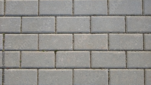 Paving stone texture - Concrete or cobble gray pavement slabs or stones for floor