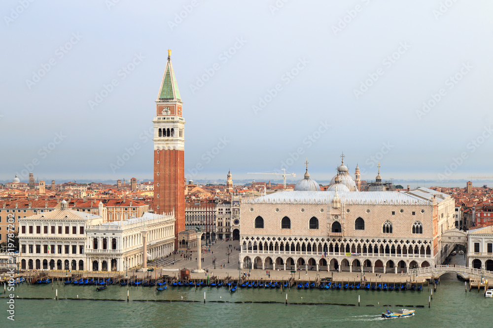 San Marco square seen from the cruise ship