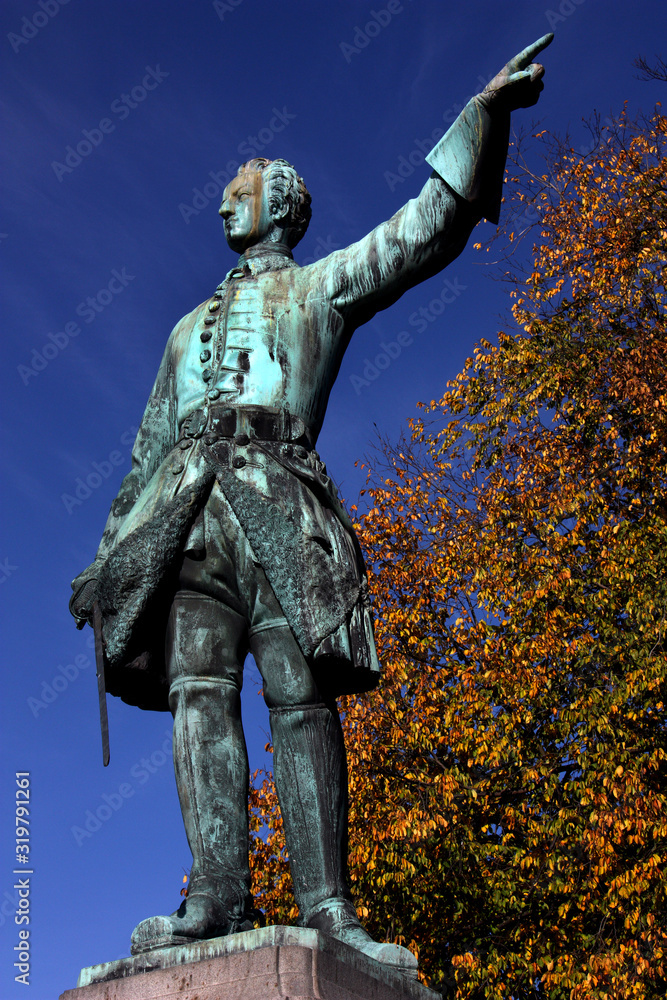 Karl Xll staty i kungsträdgården/Stockholm