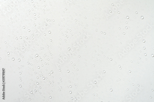 Wallpaper Mural Water drops on white surface background. Torontodigital.ca