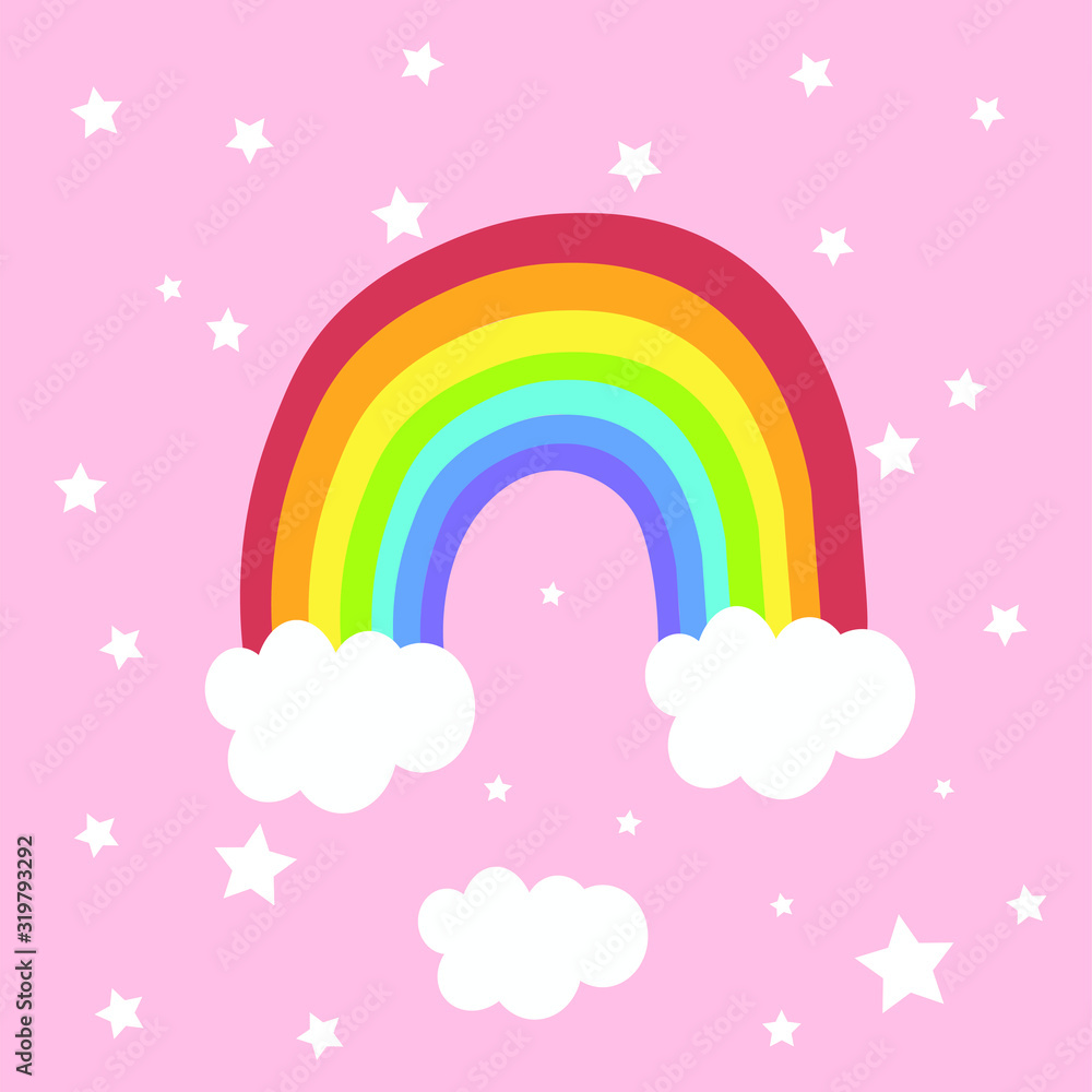 rainbow and clouds rainbow and clouds