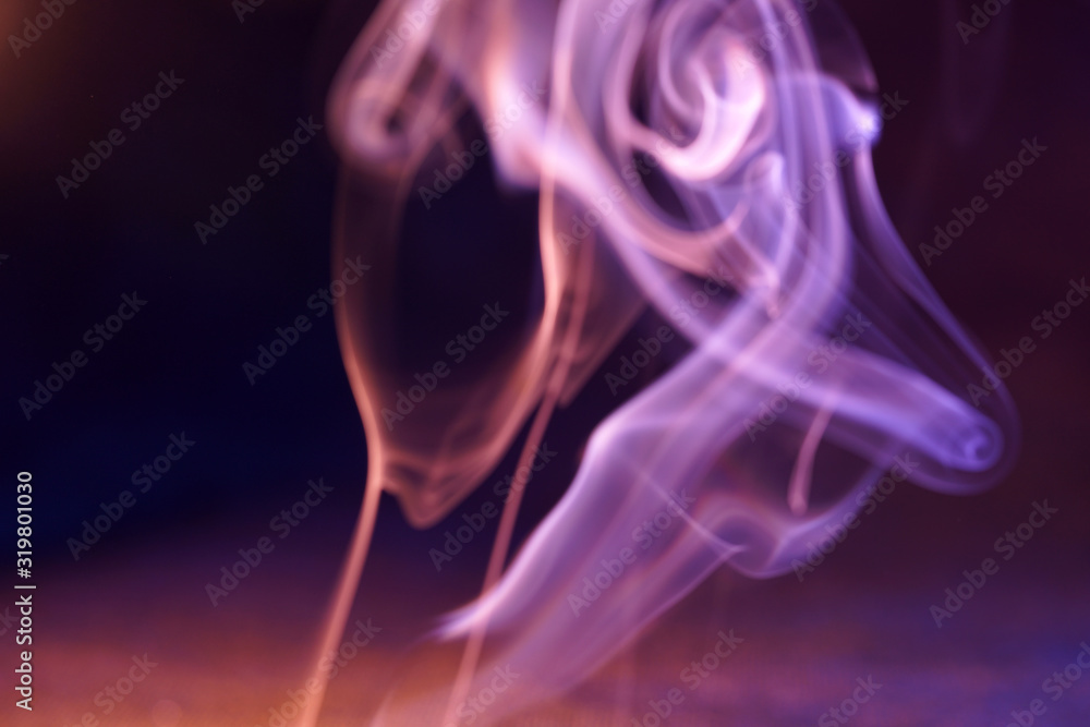 Smoke with color foils Photographed in the studio Smoke with color foils Photographed in the studio