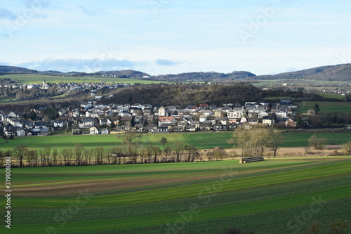 Blick über die Eifel mit Thür, Mendig und Kottenheim photo