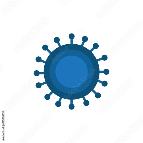 coronavirus flat icon, vector illustration