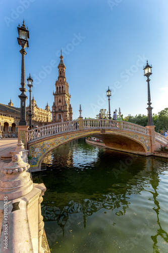 Spain Square (Plaza de Espana). Seville, Spain.