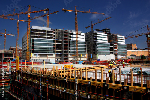 Φωτογραφία Byggarbetsplats vid Nya Karolinska sjukhuset i Solna