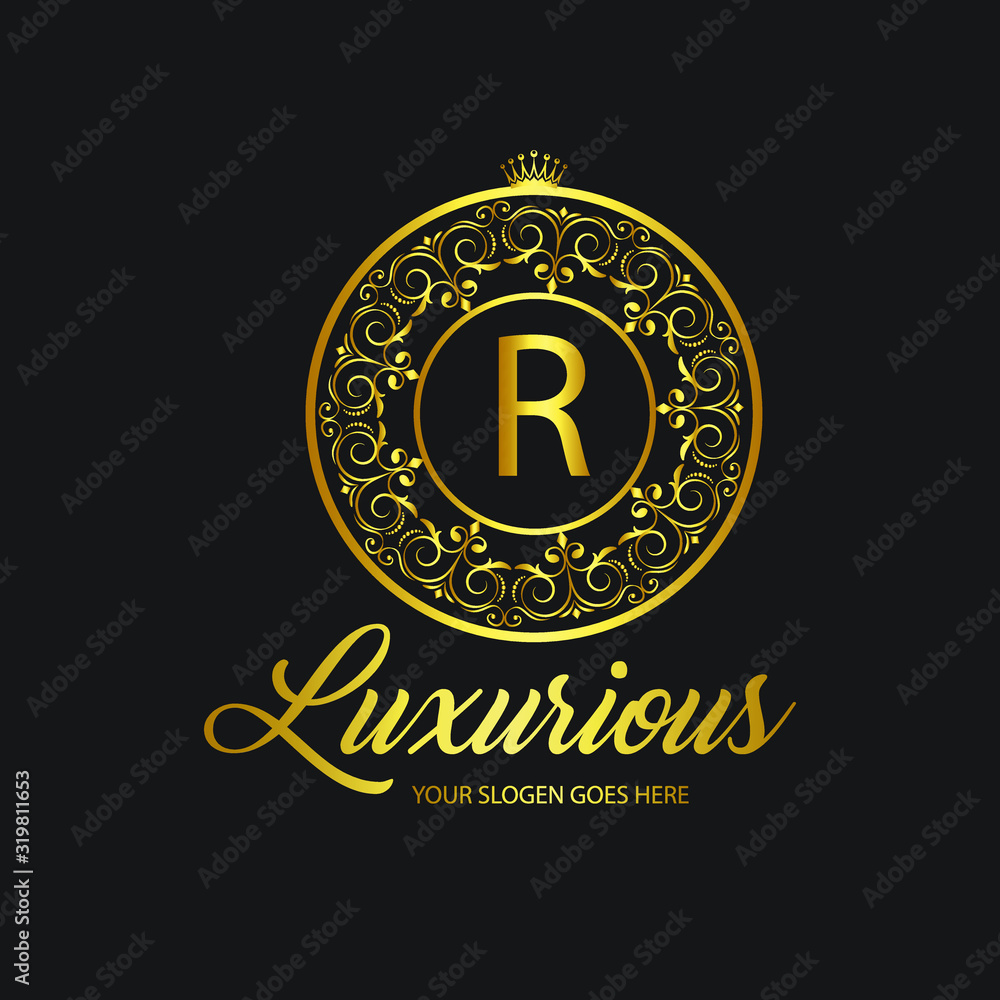 luxury boutique, hair salon, real estate logo 