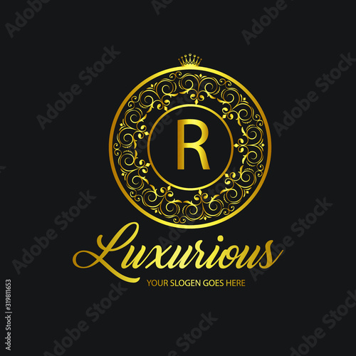 luxury boutique, hair salon, real estate logo 