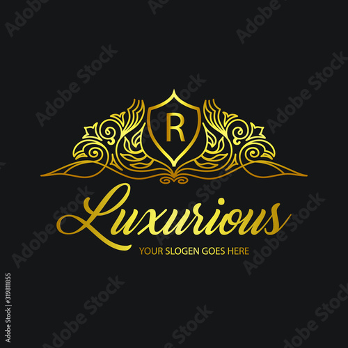 creative luxury logo for jewellery and hair salon 