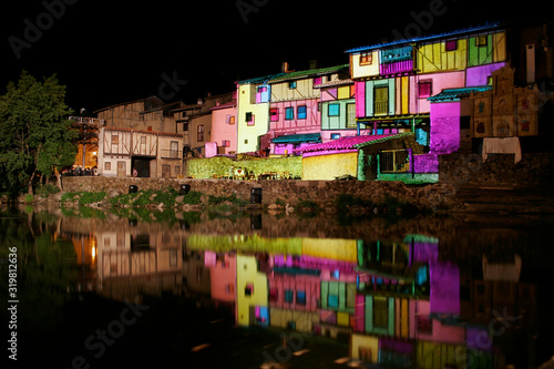 Jewish quarter of Hervás on a theater night