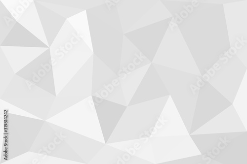 Fototapeta Naklejka Na Ścianę i Meble -  Grey silver abstract polygonal background. Applicable for cover design, invitations, presentations, flyers, posters, business cards. Contemporary art. Vector illustration EPS 10.