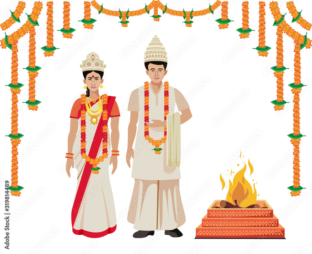 Bengali traditional wedding dress cheap