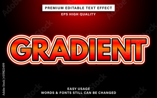 Gradient text effect