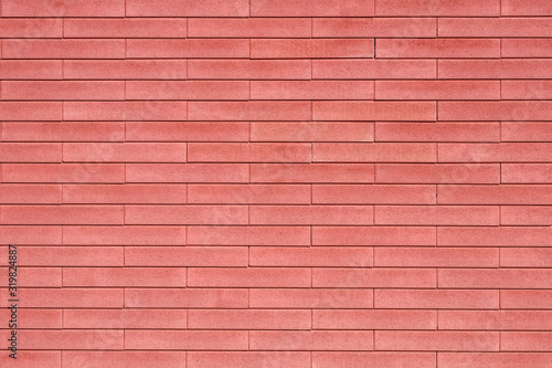 brick wall made of decorative bricks smooth lines large background of building material