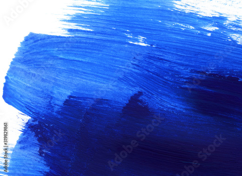 Blue and white hand drawn paint background