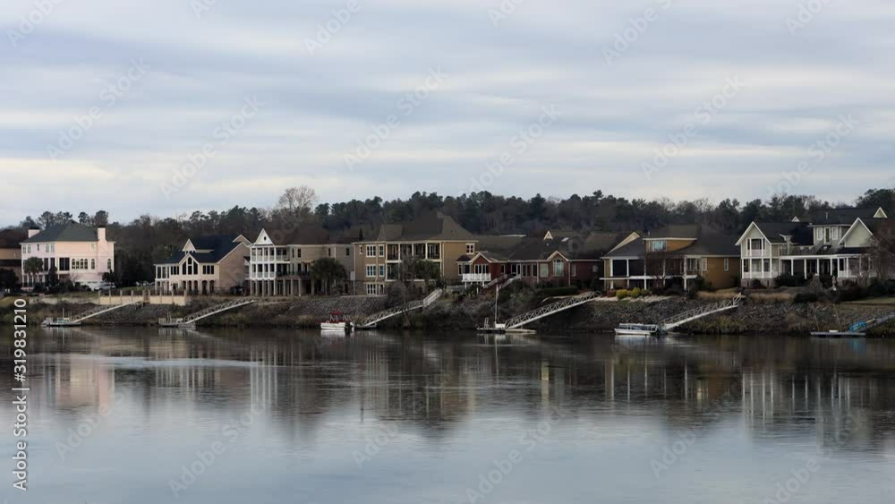 Timelapse scene of the Savannah River at Augusta, Georgia 4K Timelapse scene of the Savannah River at Augusta, Georgia 4K