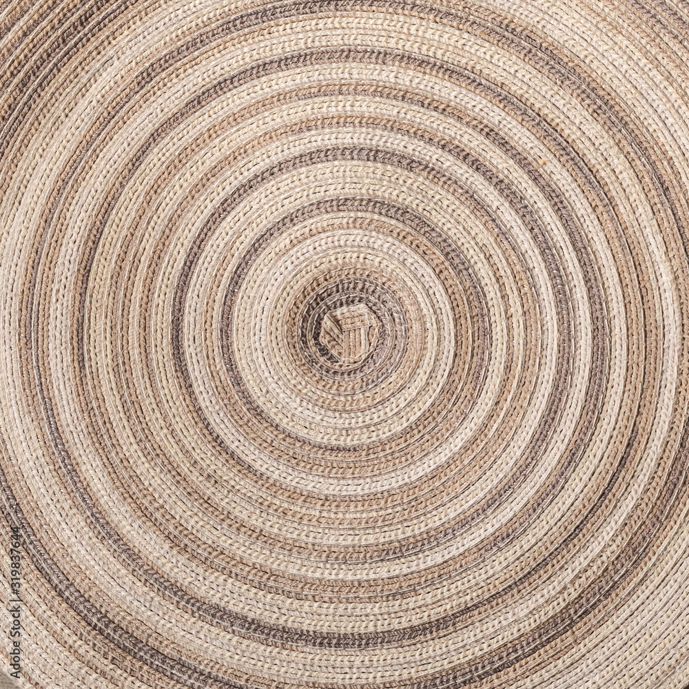 Fototapeta premium wicker texture background circular pattern grey 