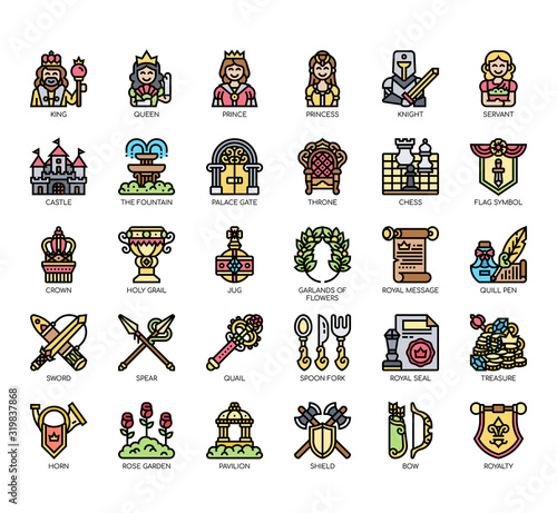 Set of royalty thin line and pixel perfect icons for any web and app project.