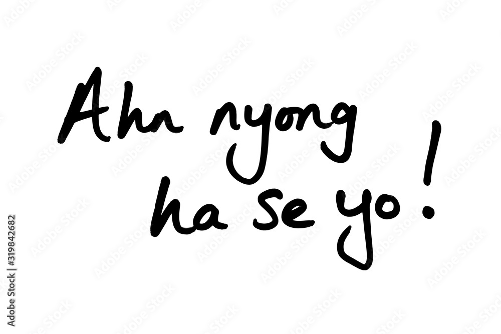 Ahn Nyong Ha Se Yo! - the Korean phrase meaning Hello! Ahn Nyong Ha Se Yo! - the Korean phrase meaning Hello!