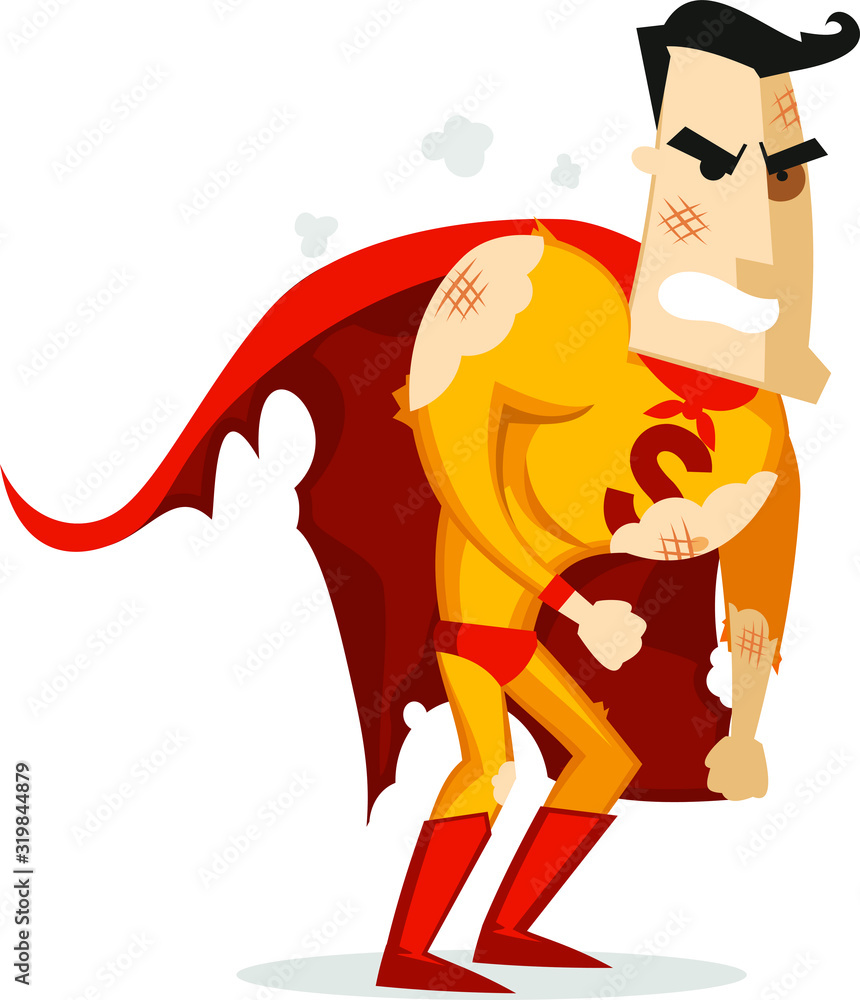 Fototapeta premium superhero battle
