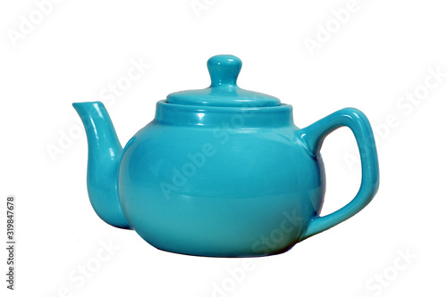 Fotografía Elegant retro ceramic and clay teapot for brewing tea and steaming herbs for wei
