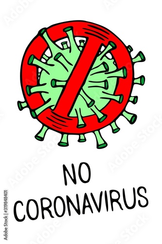 Banner on the theme of the ncov Coronavirus 2019