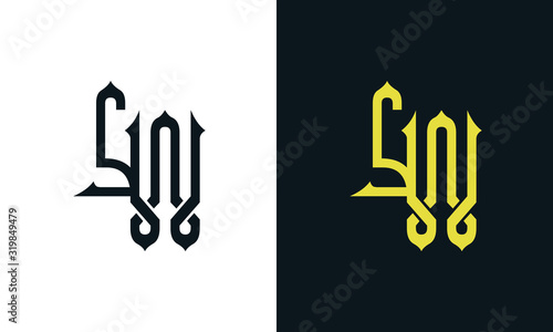 Minimal luxury line art letter SW logo. This logo icon incorporate with two Arabic letter in the creative way. It will be suitable for Royalty and Islamic related brand or company.