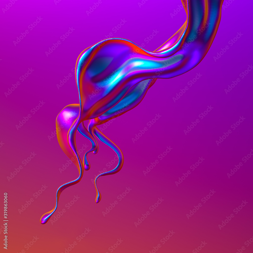 Splash fluid. 3d illustration, 3d rendering. Splash fluid. 3d illustration, 3d rendering.