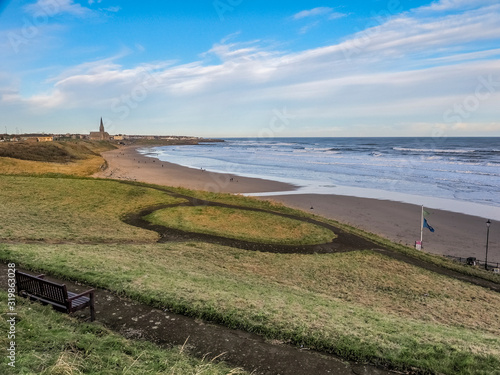 Standing prominently at the North end of the beach on Tynemouth Longsands, we have amazing views of the beach towards Cullercoats and towards Tynemouth Priory/Castle and Tynemouth North Pier. © RamblingTog