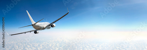 Passenger airplane flying © AlenKadr