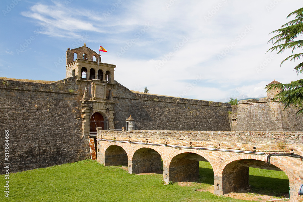 Citadel of Jaca, Aragon, Spain.