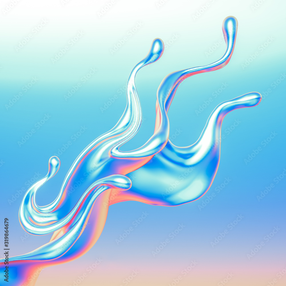 Splash fluid. 3d illustration, 3d rendering. Splash fluid. 3d illustration, 3d rendering.