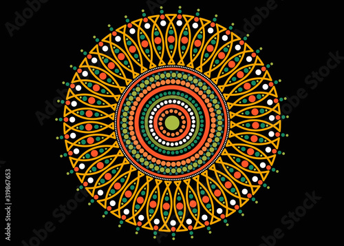 Aboriginal dot vector design